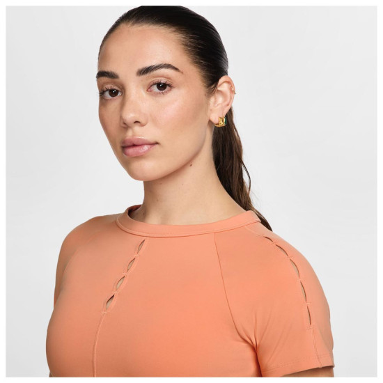 Nike Γυναικεία κοντομάνικη μπλούζα One Fitted Dri-FIT Cropped Top